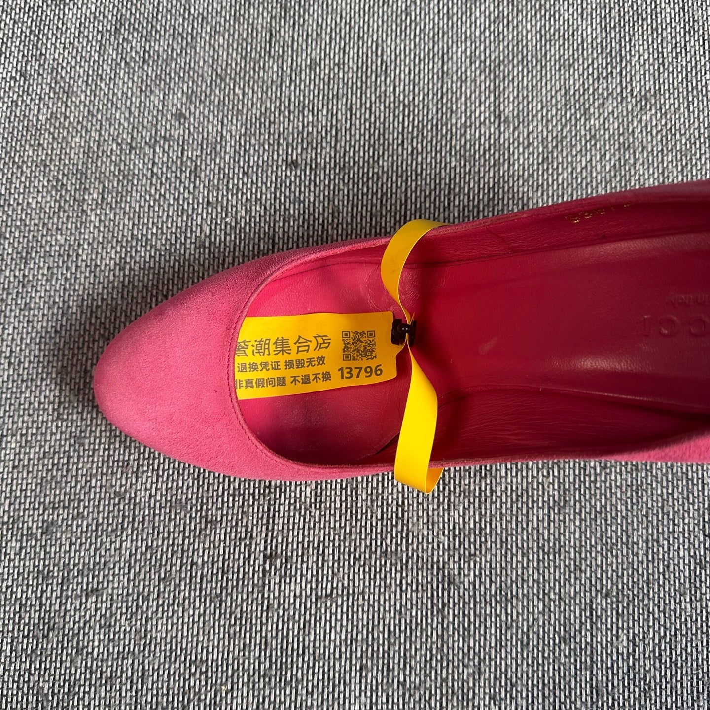 Gucci Alcantara Red High heels