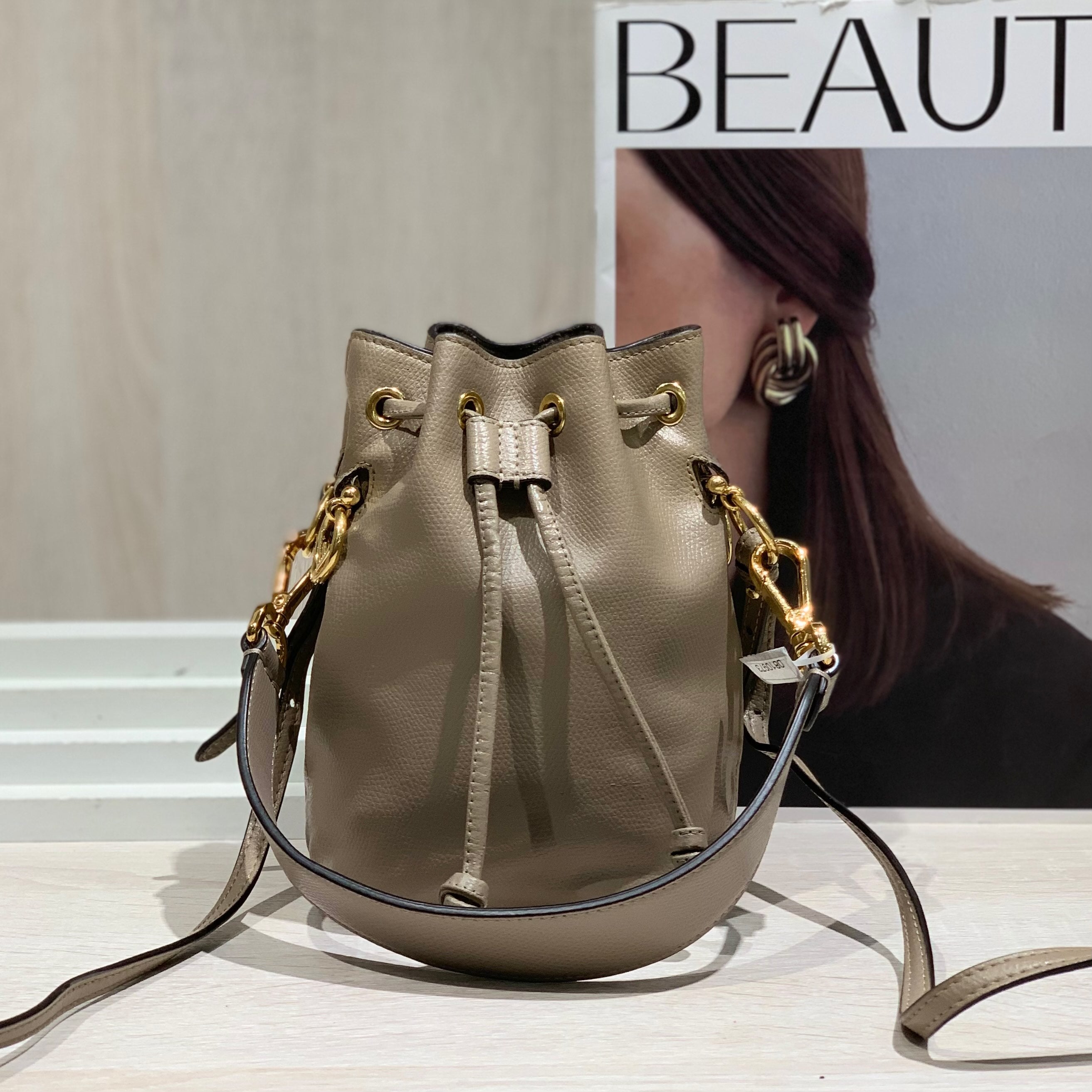 Fendi Handbag Bucket & Drawstring Bag 12 x 18 x 10 8BS010A18BF0E65