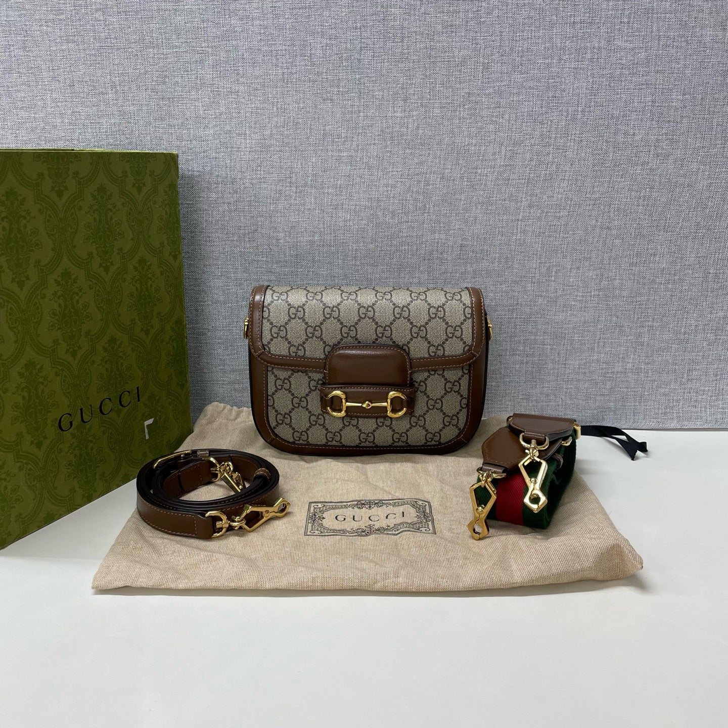 Gucci Gucci Horsebit 1955 Collection Saddle Bag 658574 HUHHG 8565