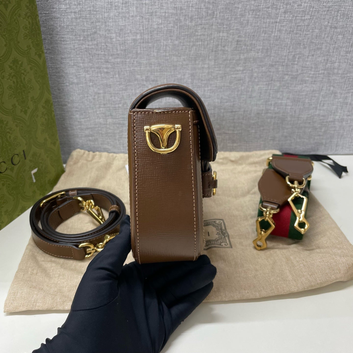 Gucci Gucci Horsebit 1955 Collection Saddle Bag 658574 HUHHG 8565