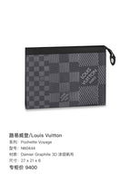 Louis Vuitton Pochette Voyage Clutch 27 x 21 x 6 N60444