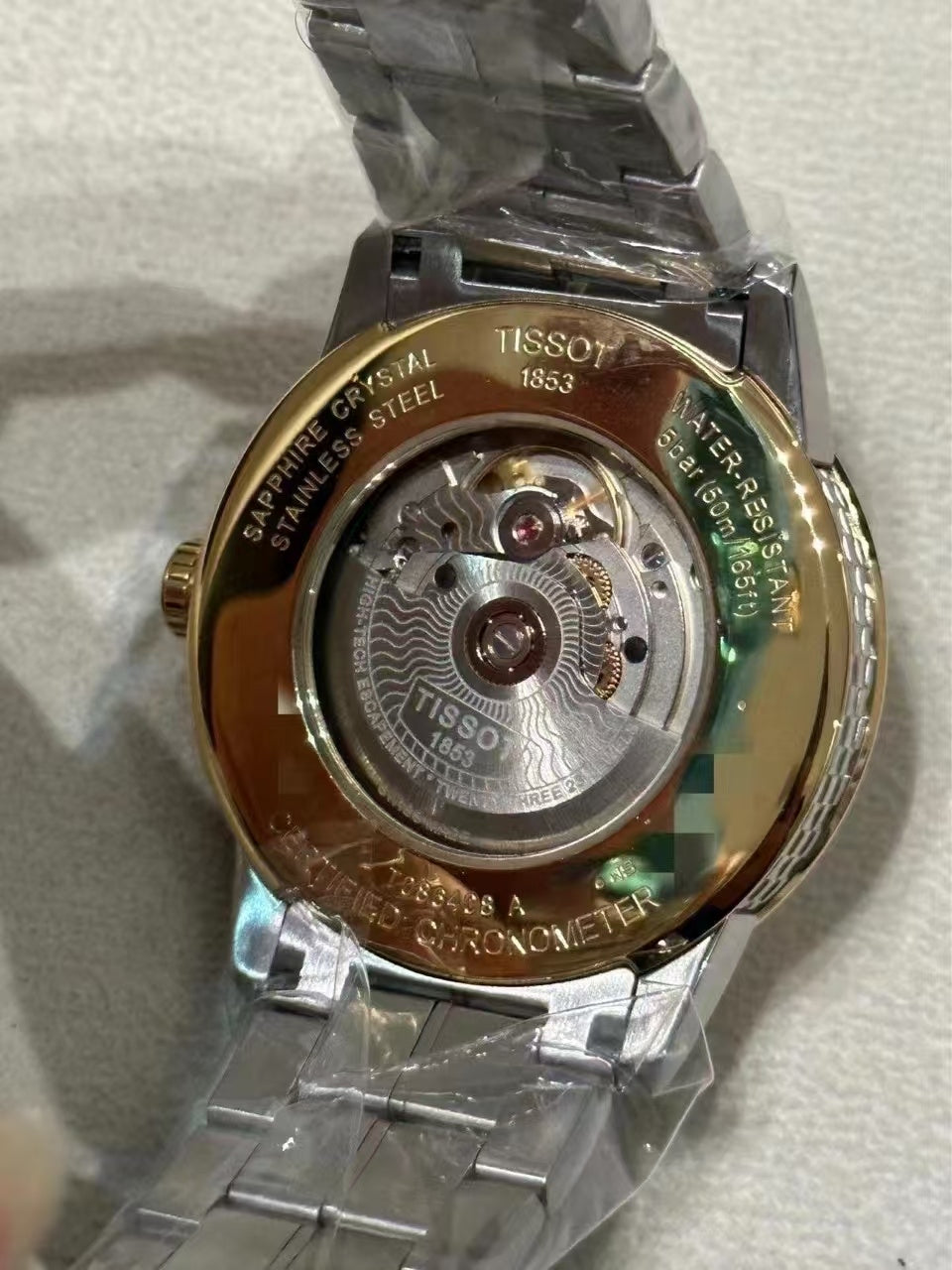 Tissot Classic White Automatic (self-winding) watch 41 millimeters T086.408.22.036.00