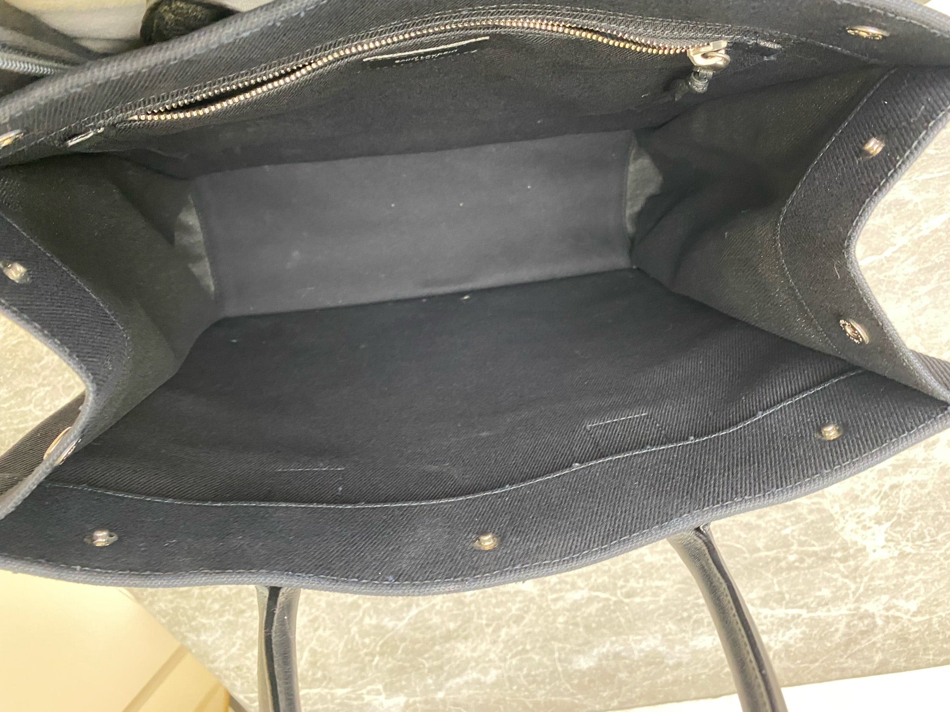 Saint laurent Canvas Black Tote