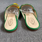 TOD'S Leather Green Flip flop