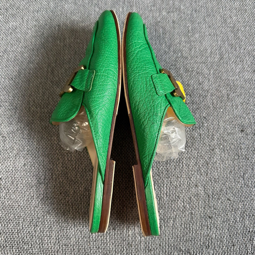 TOD'S Leather Green Flip flop