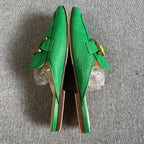 TOD'S Leather Green Flip flop