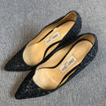 空白 Blue High heels