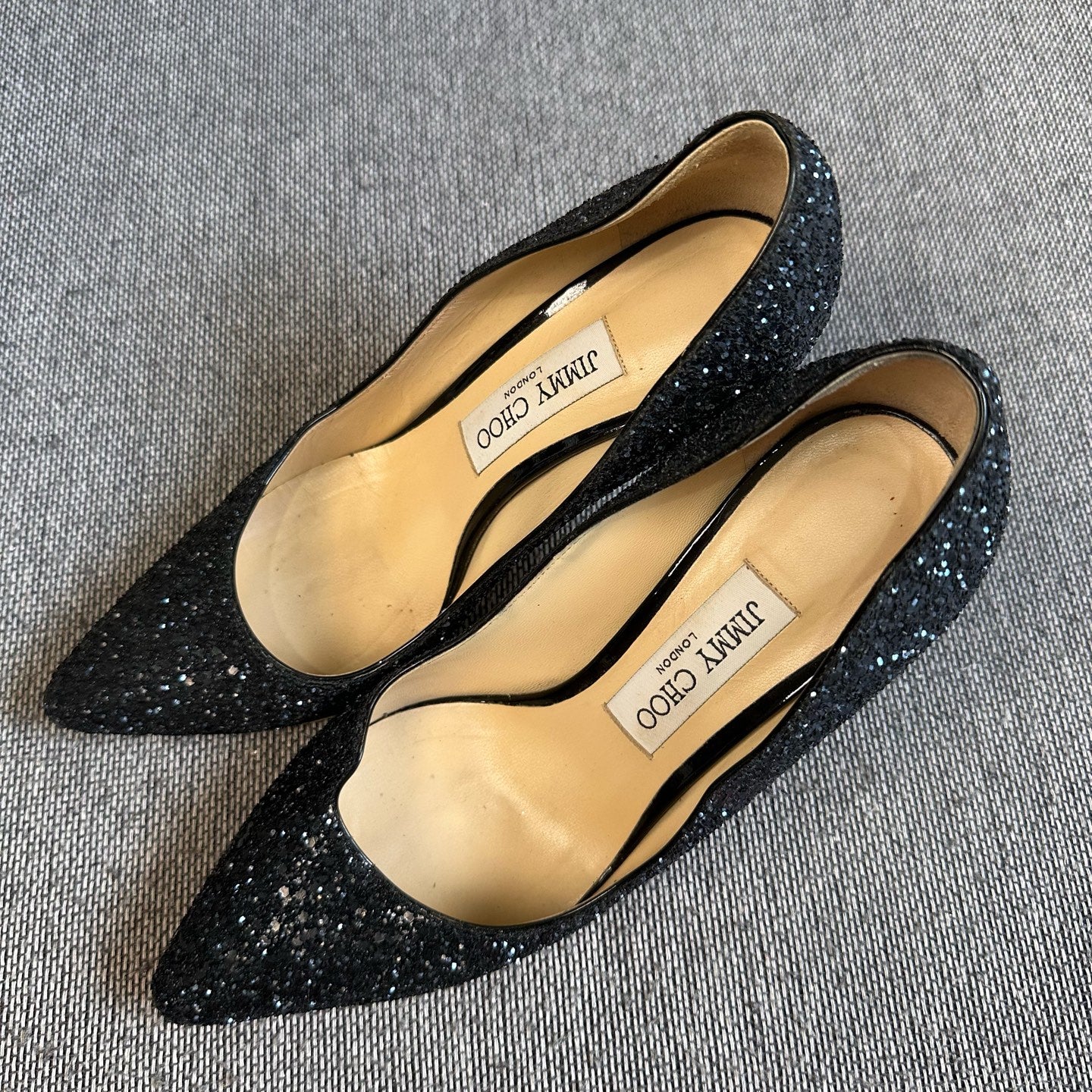 空白 Blue High heels