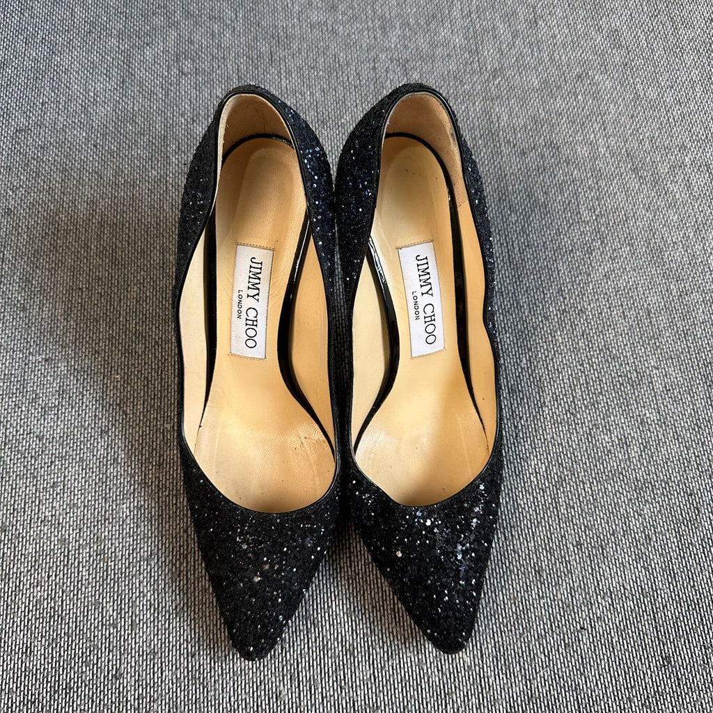 空白 Blue High heels