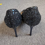 空白 Blue High heels