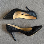 空白 Blue High heels