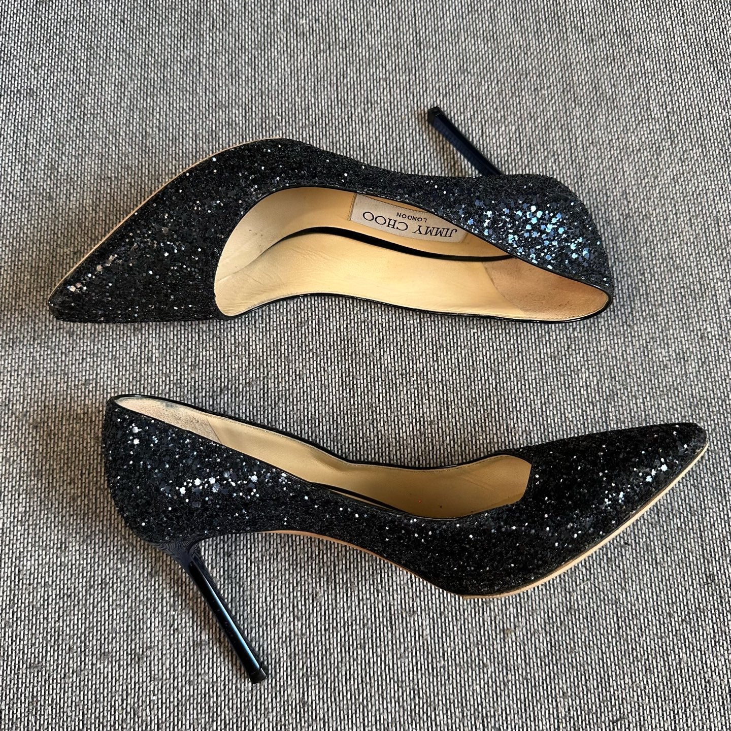 空白 Blue High heels