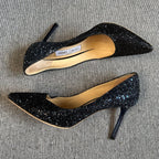 空白 Blue High heels