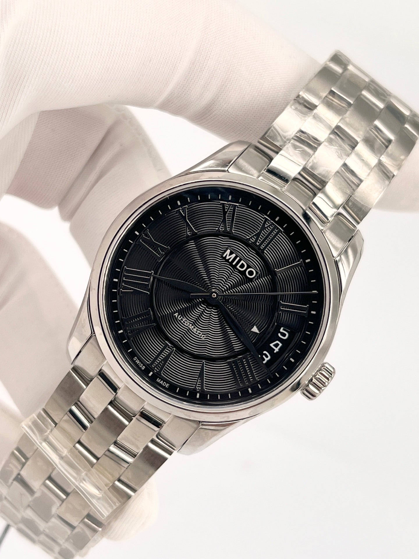 Mido Black Automatic (self-winding) watch