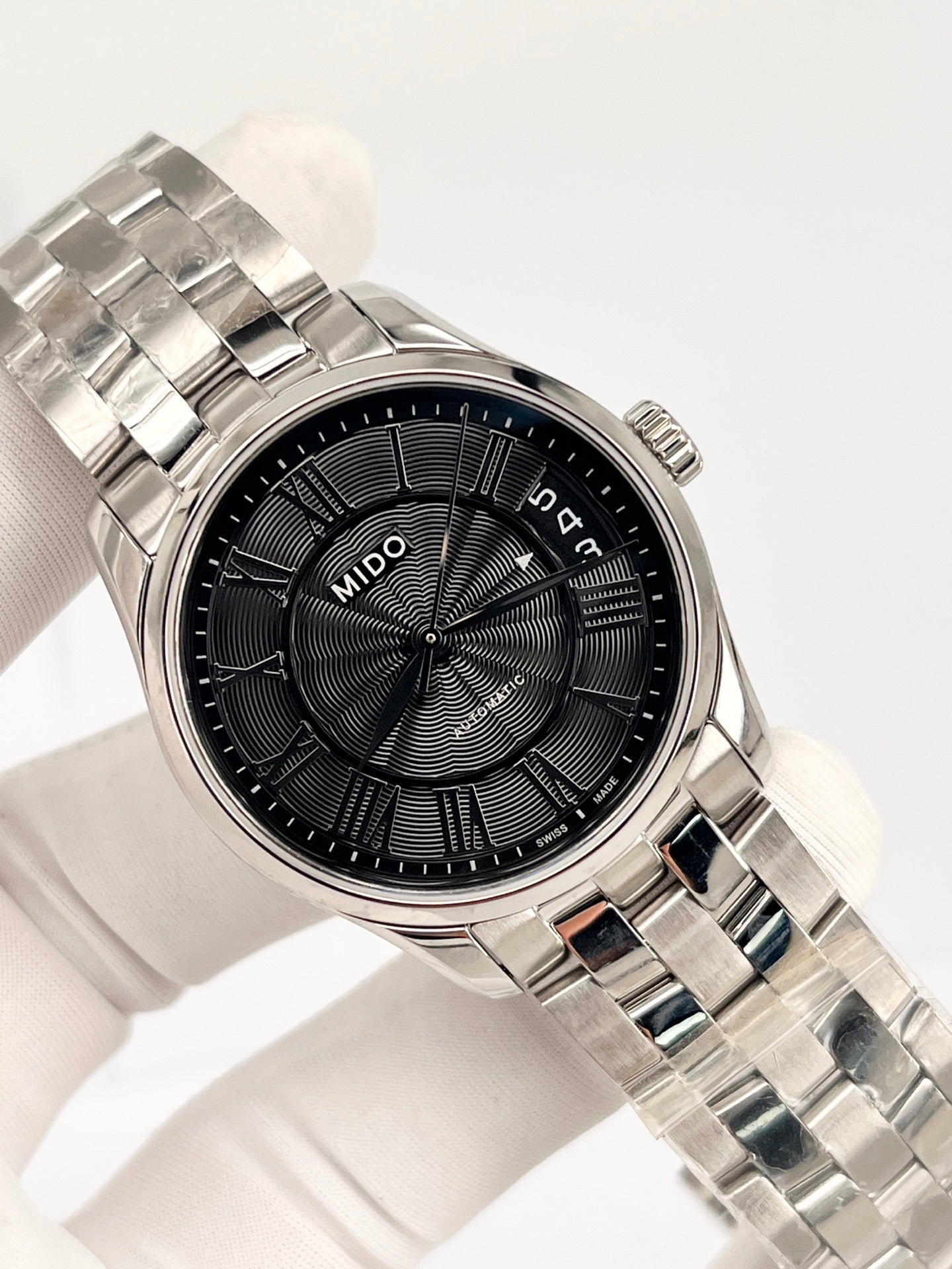 Mido Black Automatic (self-winding) watch