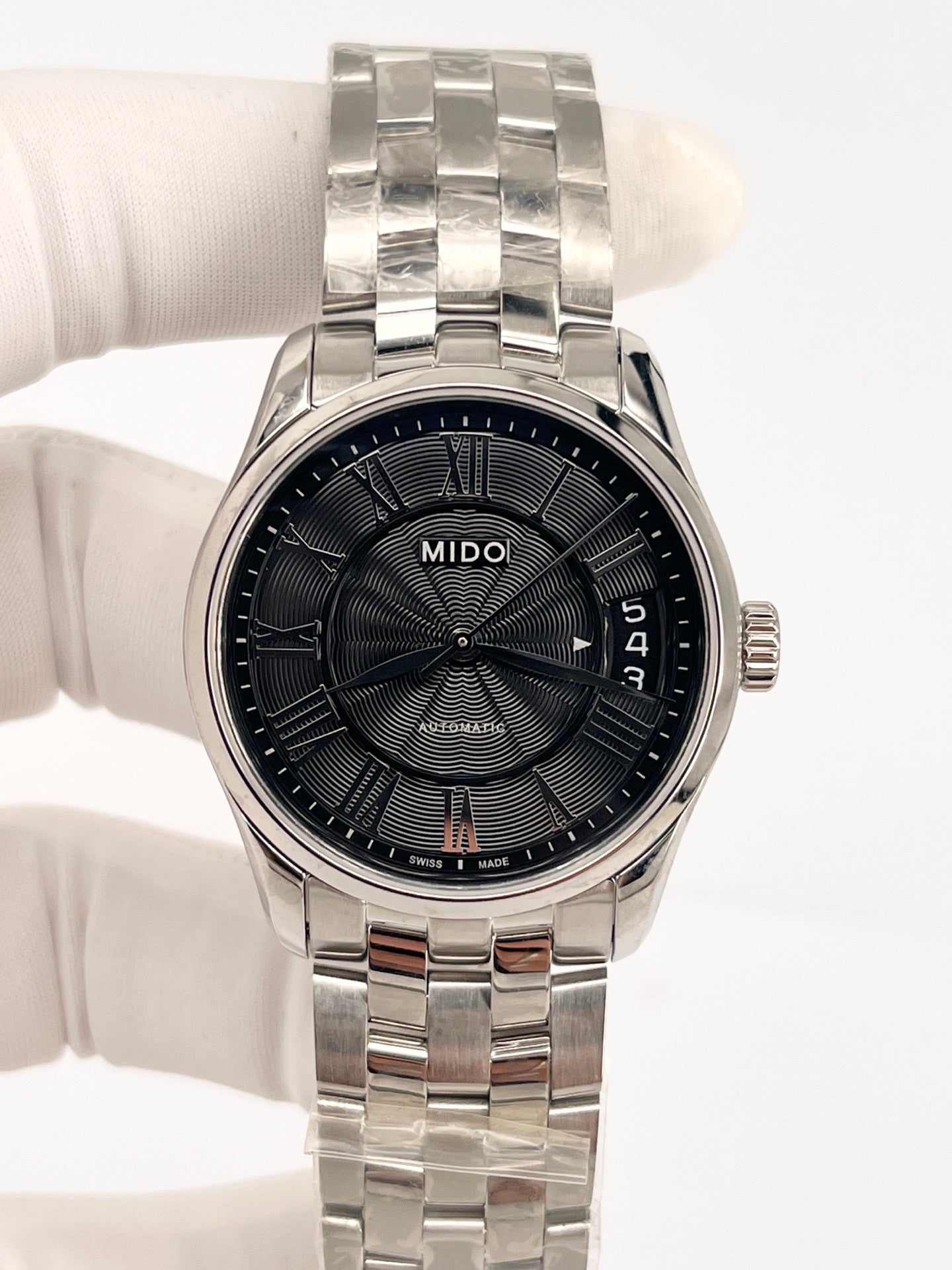 Mido Black Automatic (self-winding) watch