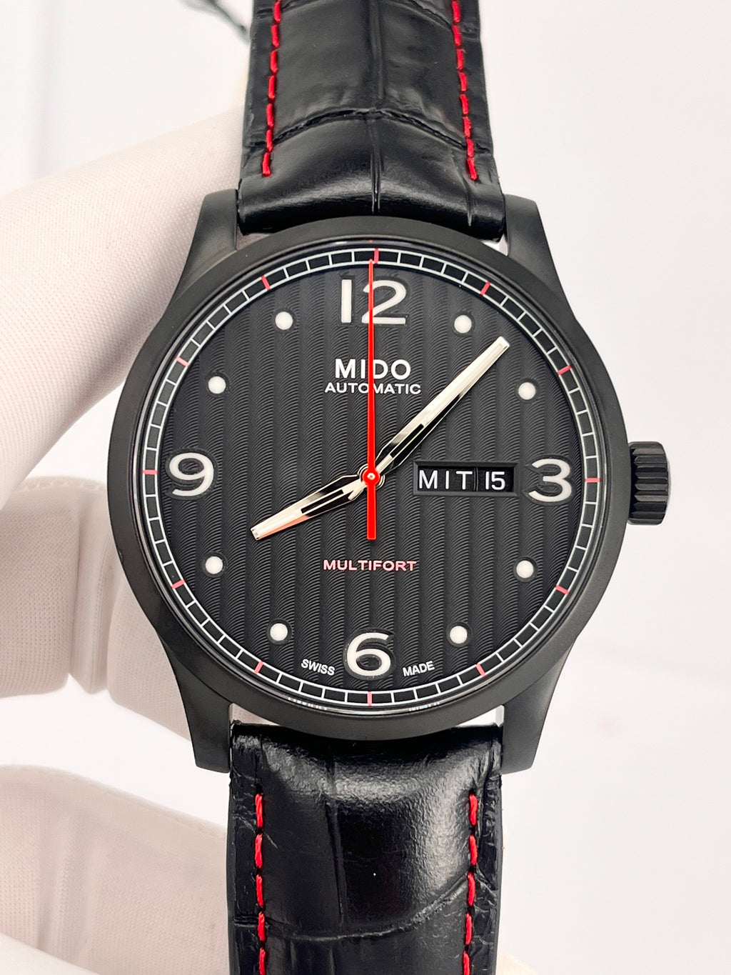 Mido Black Automatic (self-winding) watch