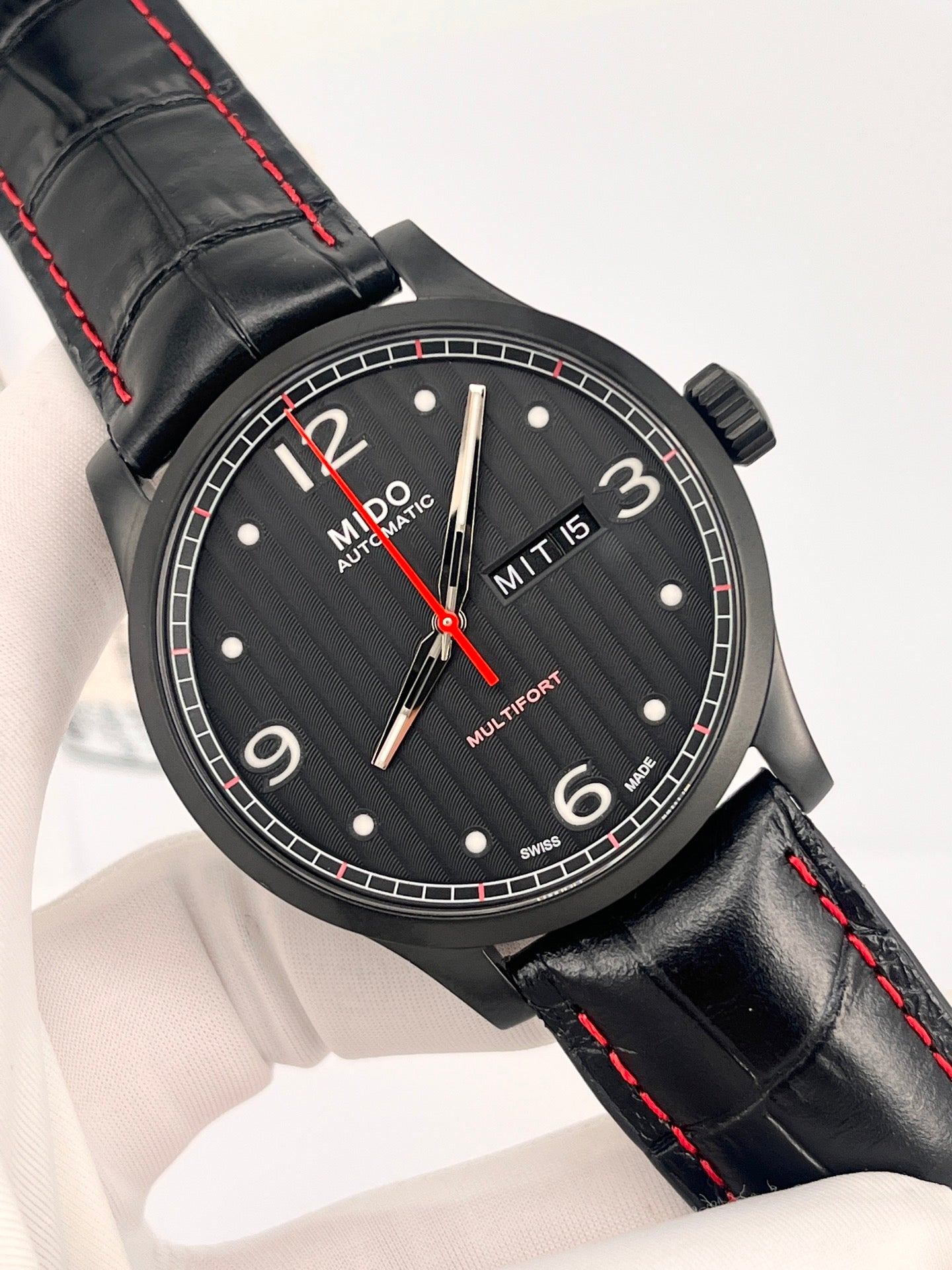 Mido Black Automatic (self-winding) watch