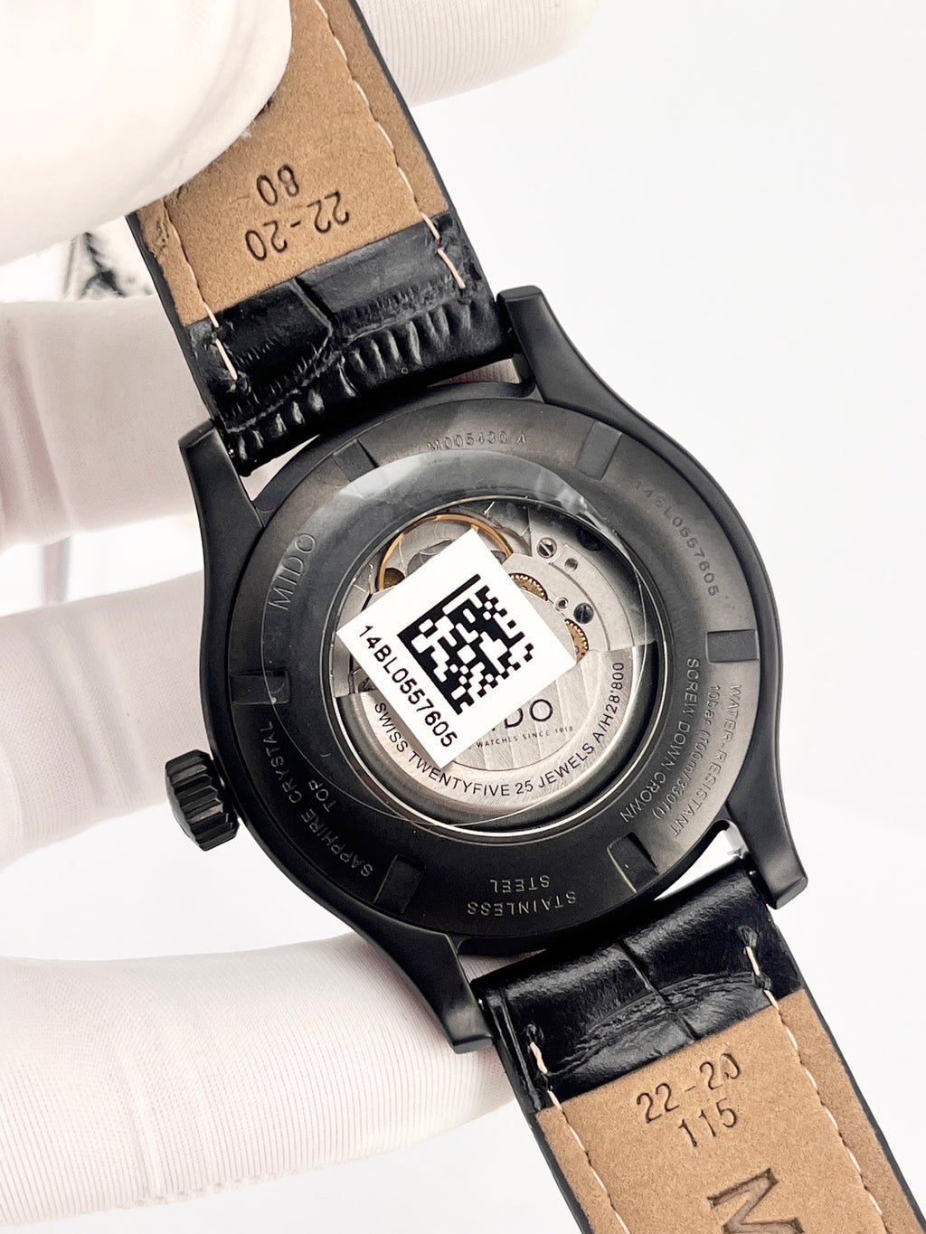Mido Black Automatic (self-winding) watch