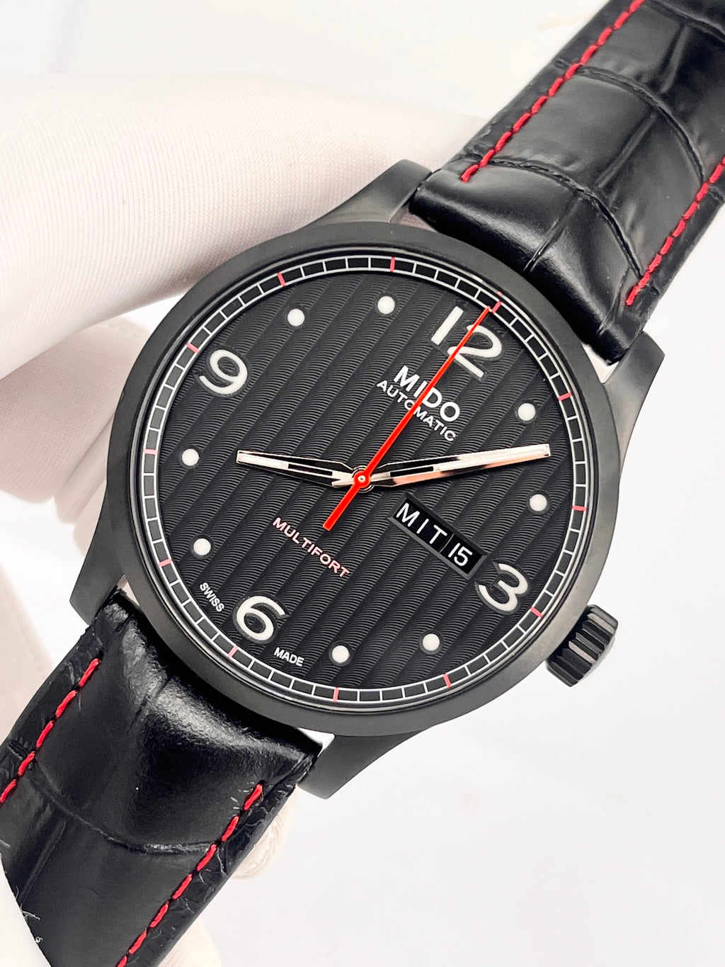 Mido Black Automatic (self-winding) watch