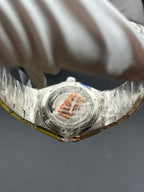 Omega White Automatic (self-winding) watch