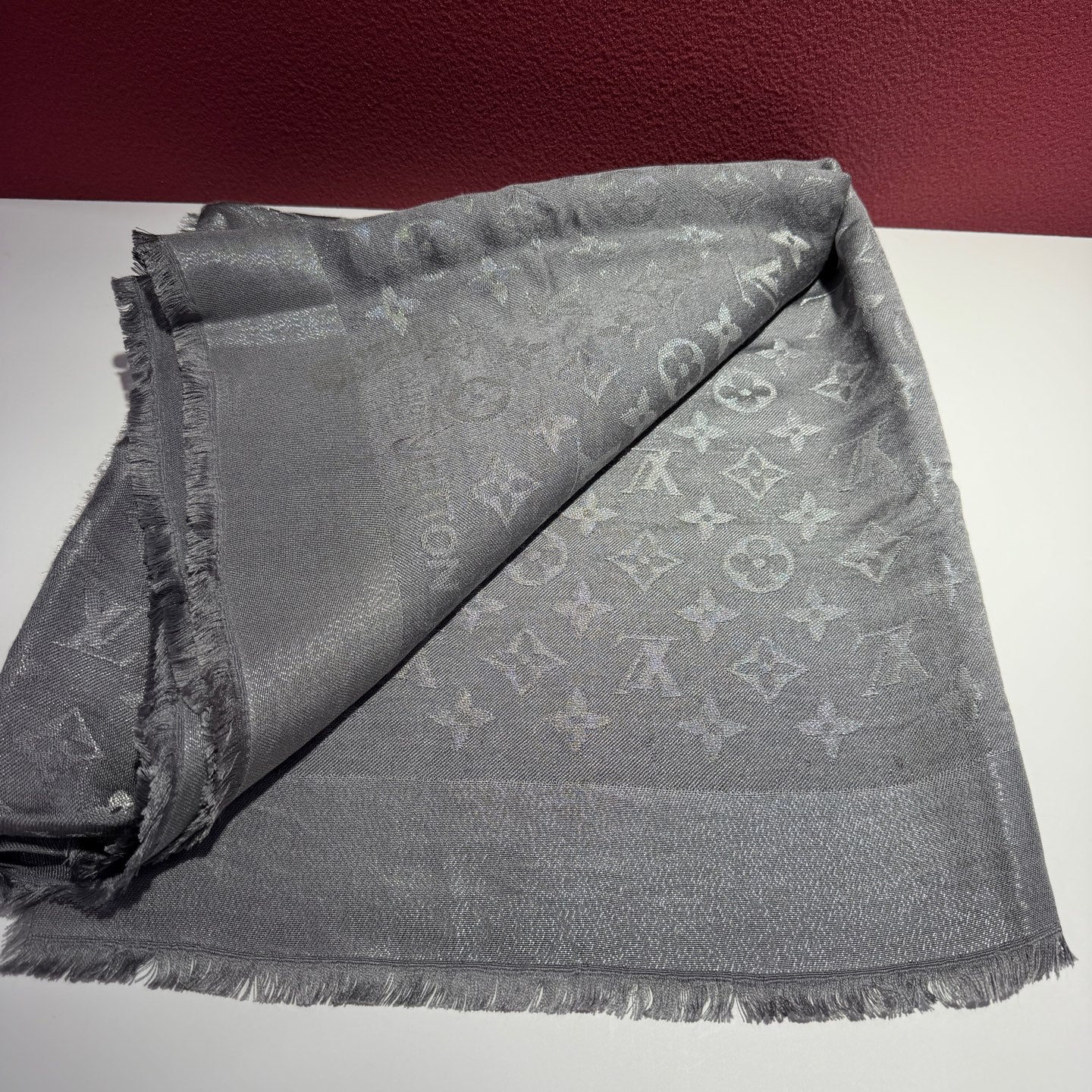 Louis Vuitton Silver Cape / Stole