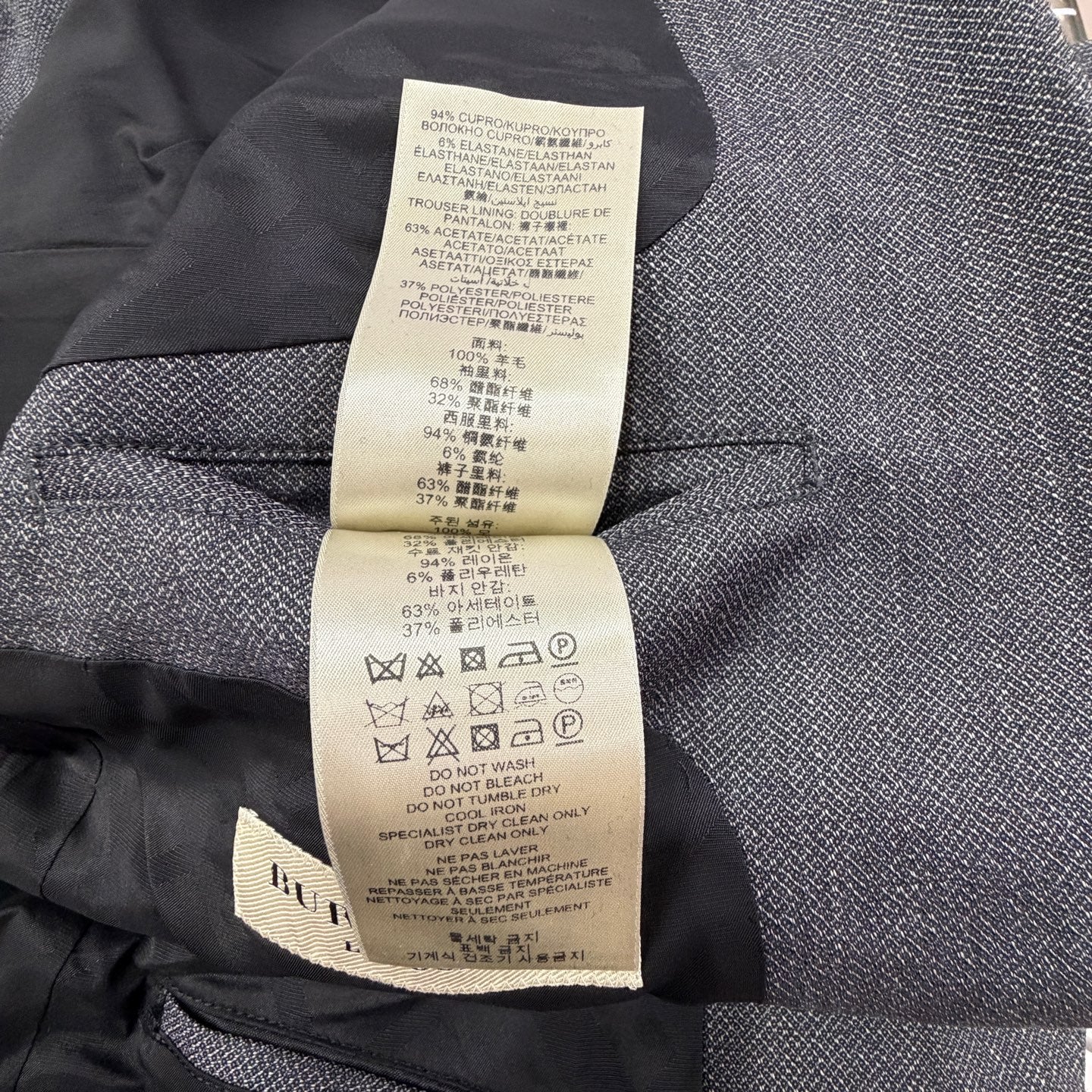 Burberry Gray Suit