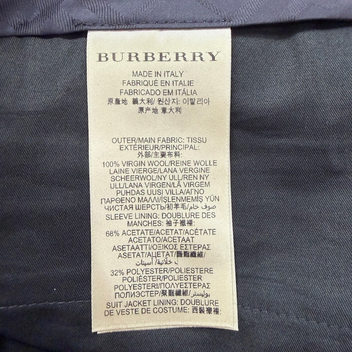 Burberry Gray Suit