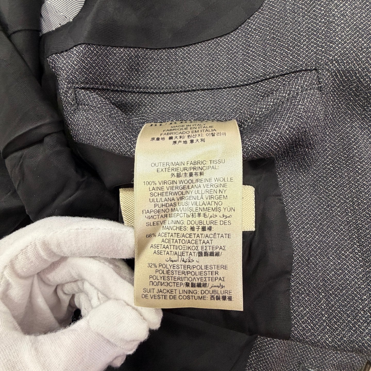 Burberry Gray Suit