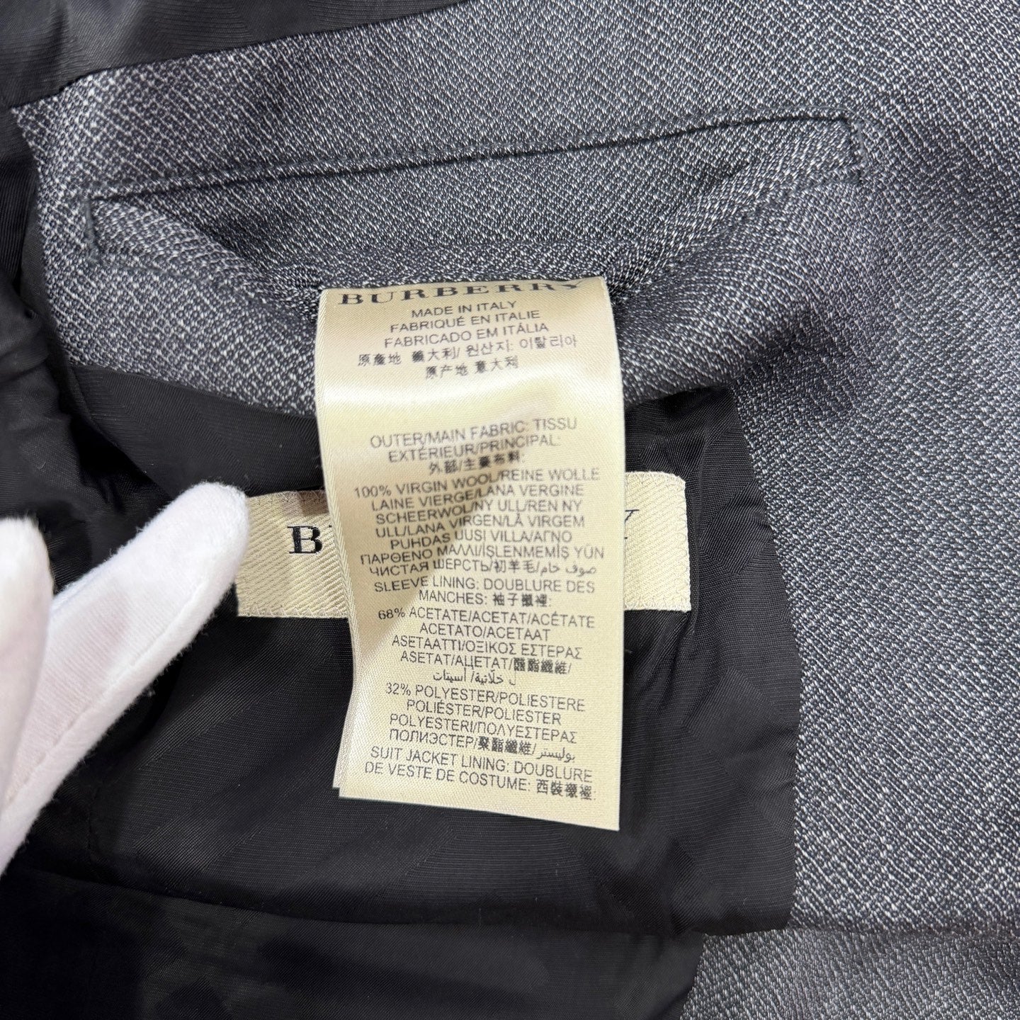 Burberry Gray Suit