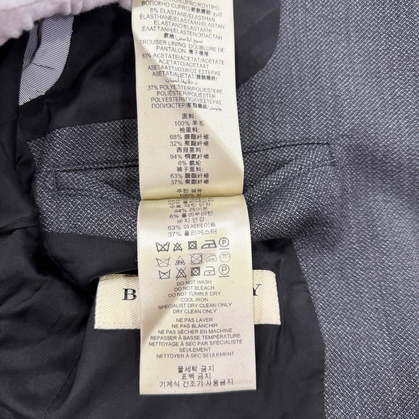 Burberry Gray Suit