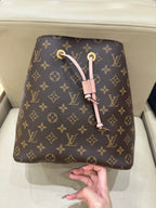 Louis Vuitton Pink Bucket & Drawstring Bag