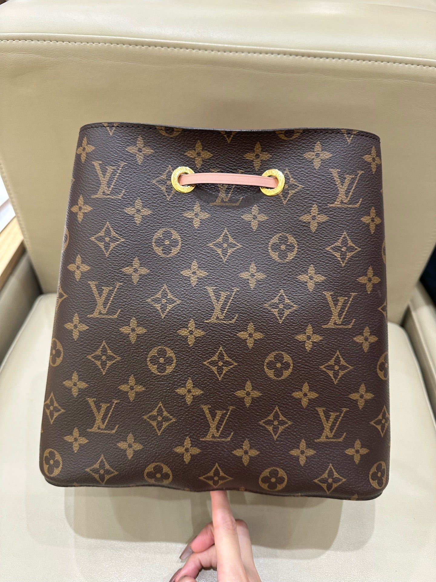 Louis Vuitton Pink Bucket & Drawstring Bag