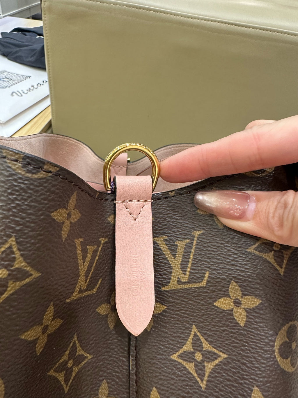Louis Vuitton Pink Bucket & Drawstring Bag