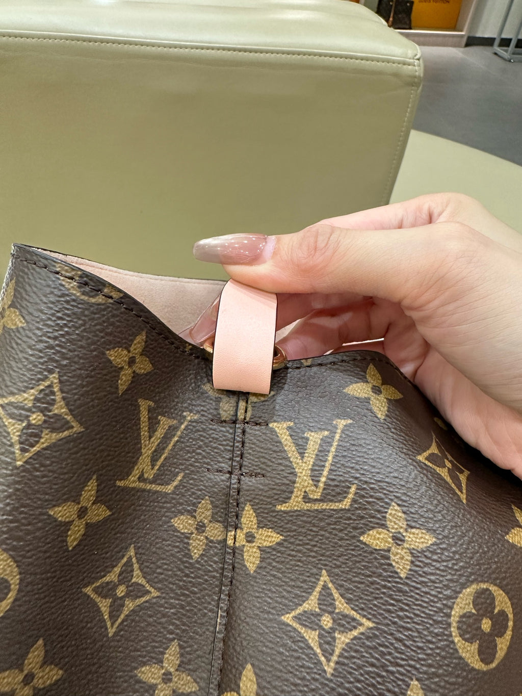 Louis Vuitton Pink Bucket & Drawstring Bag