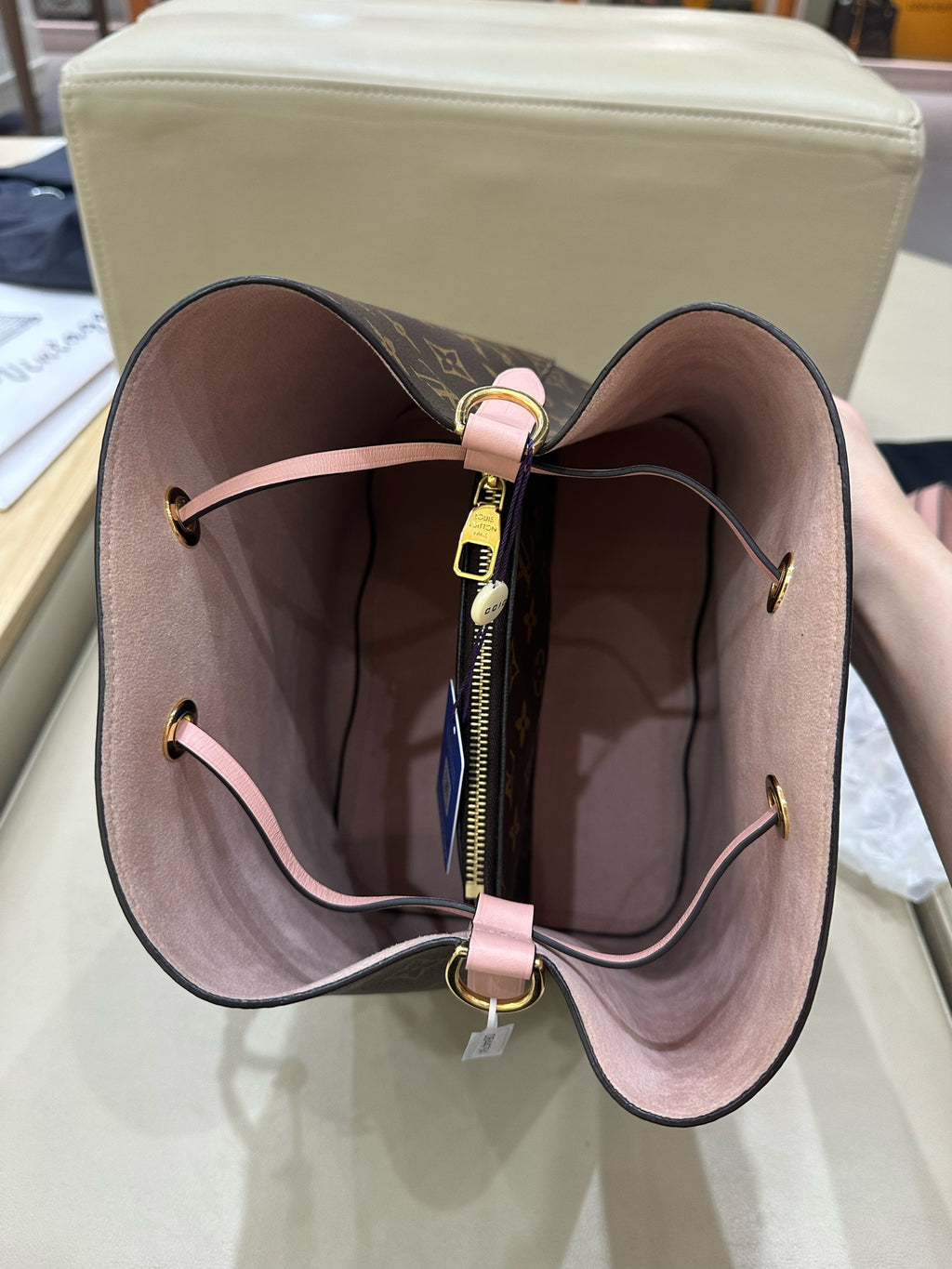 Louis Vuitton Pink Bucket & Drawstring Bag