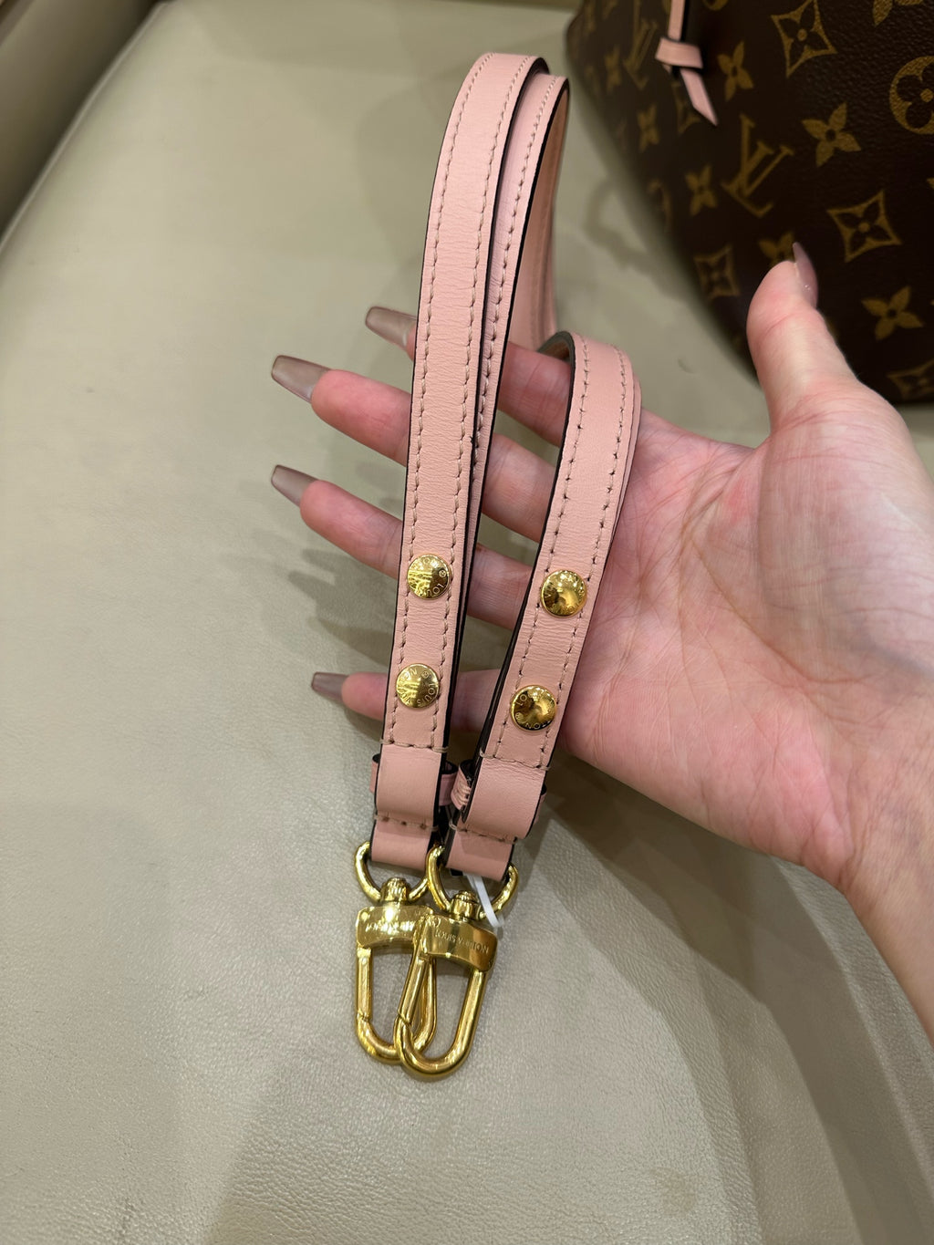Louis Vuitton Pink Bucket & Drawstring Bag
