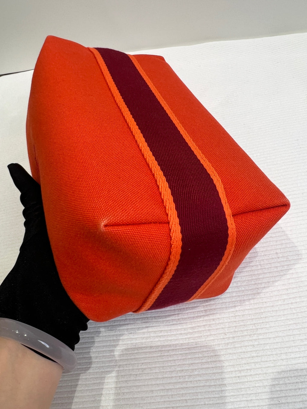 Hermes Canvas Orange 916485