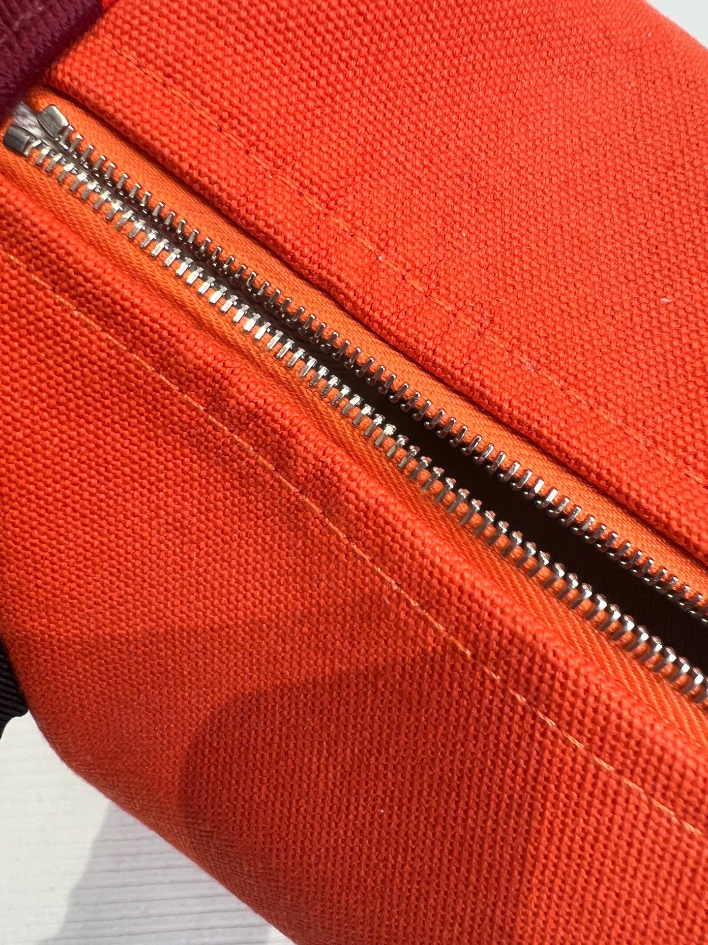 Hermes Canvas Orange 916485