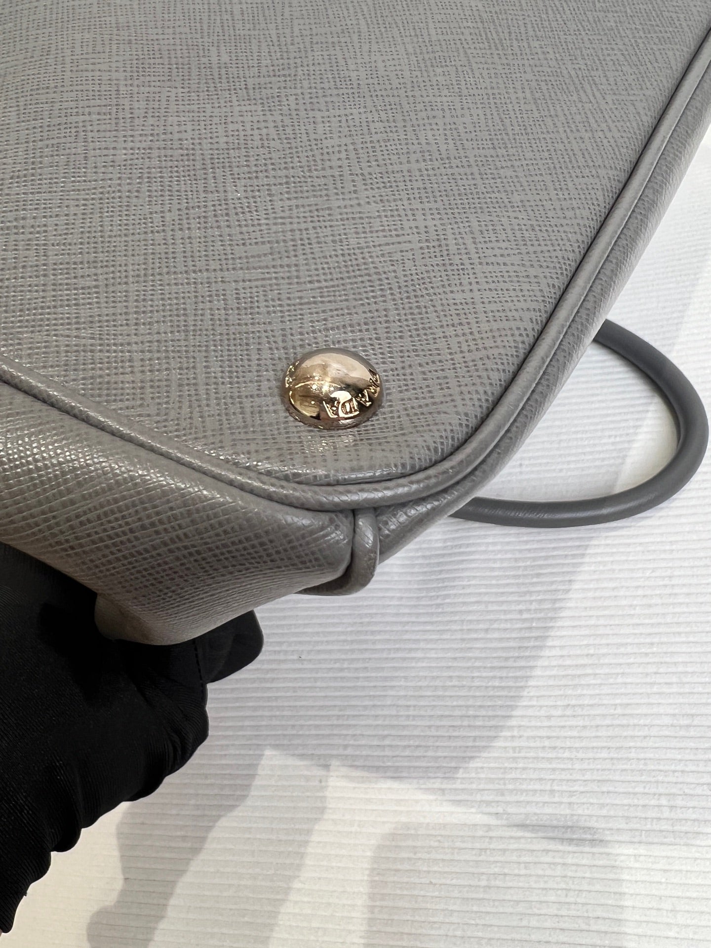 Prada Gray Length 35 x Width 13 x Height 25 cm BN1786-NZV-F0K44
