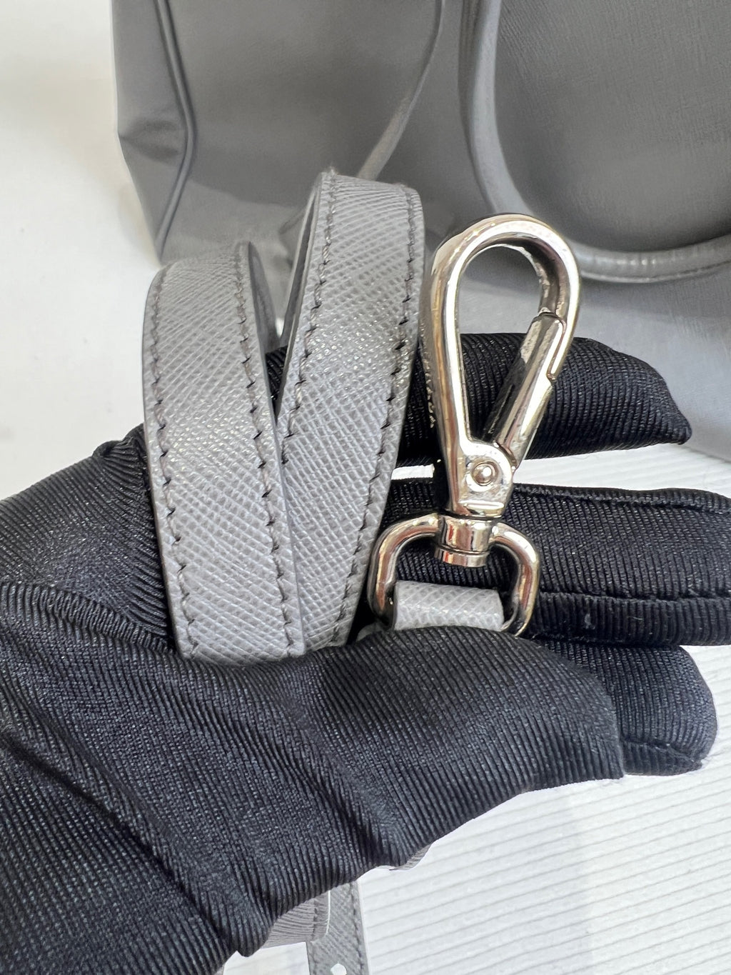 Prada Gray Length 35 x Width 13 x Height 25 cm BN1786-NZV-F0K44