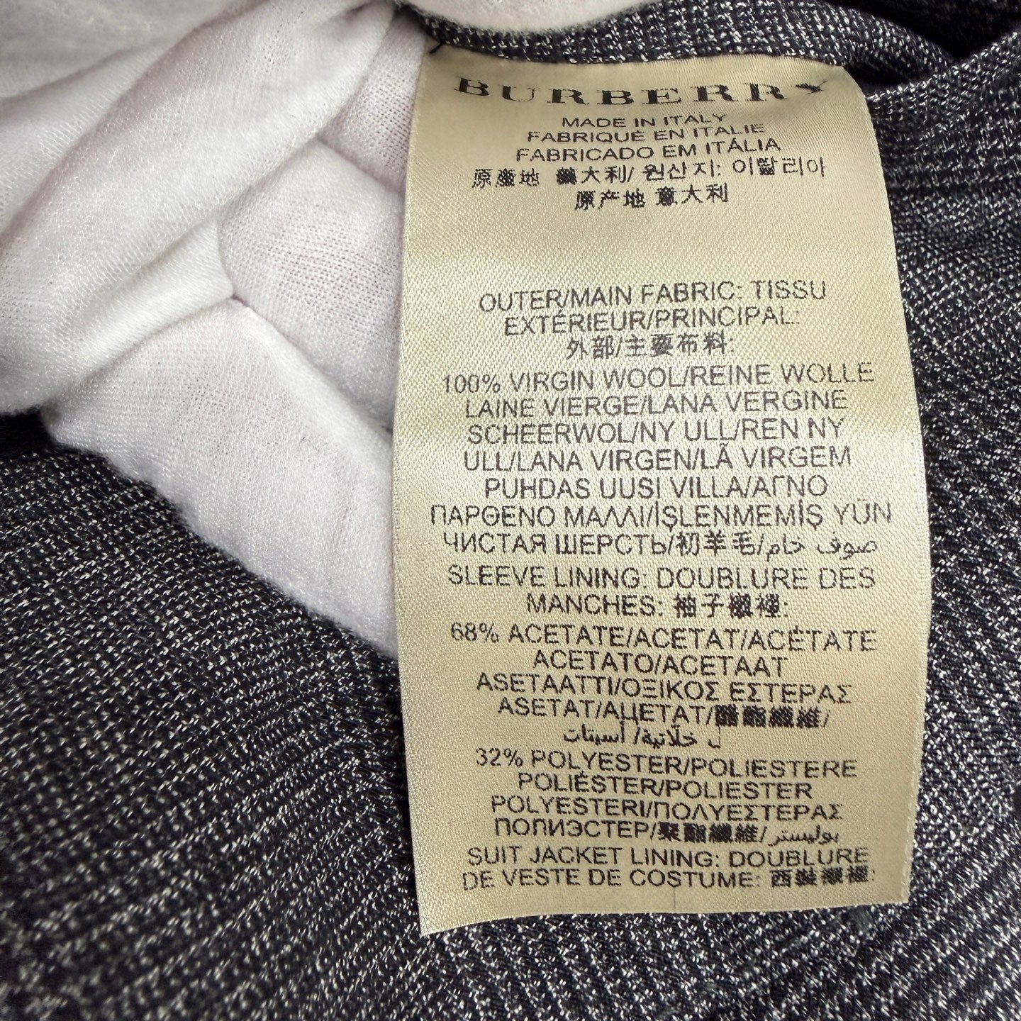 Burberry Gray Suit