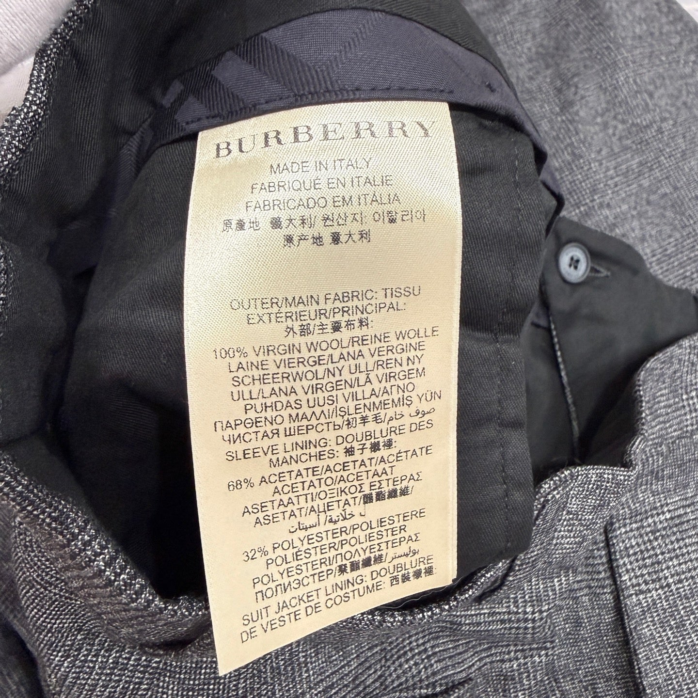 Burberry Gray Suit