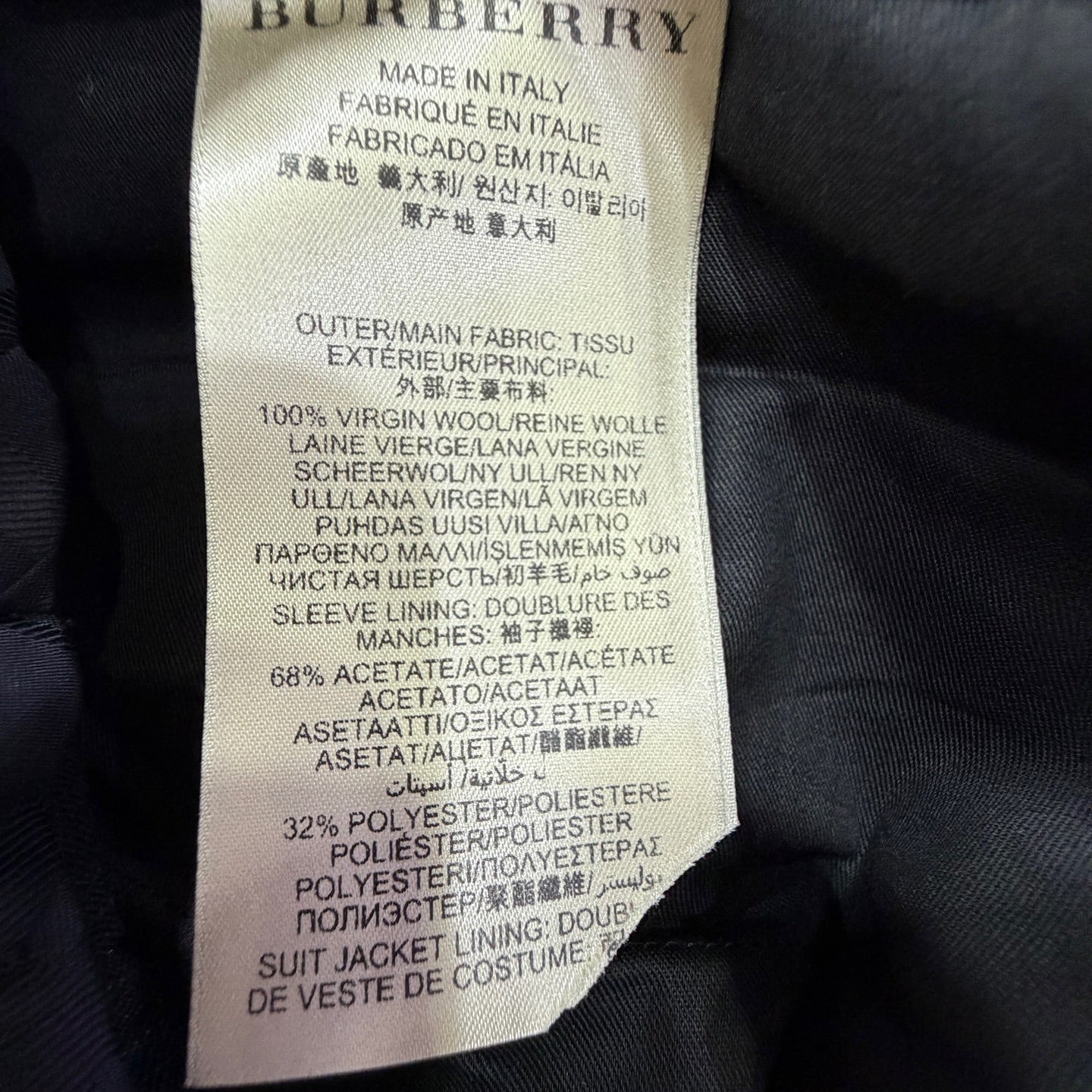 Burberry Black Suit