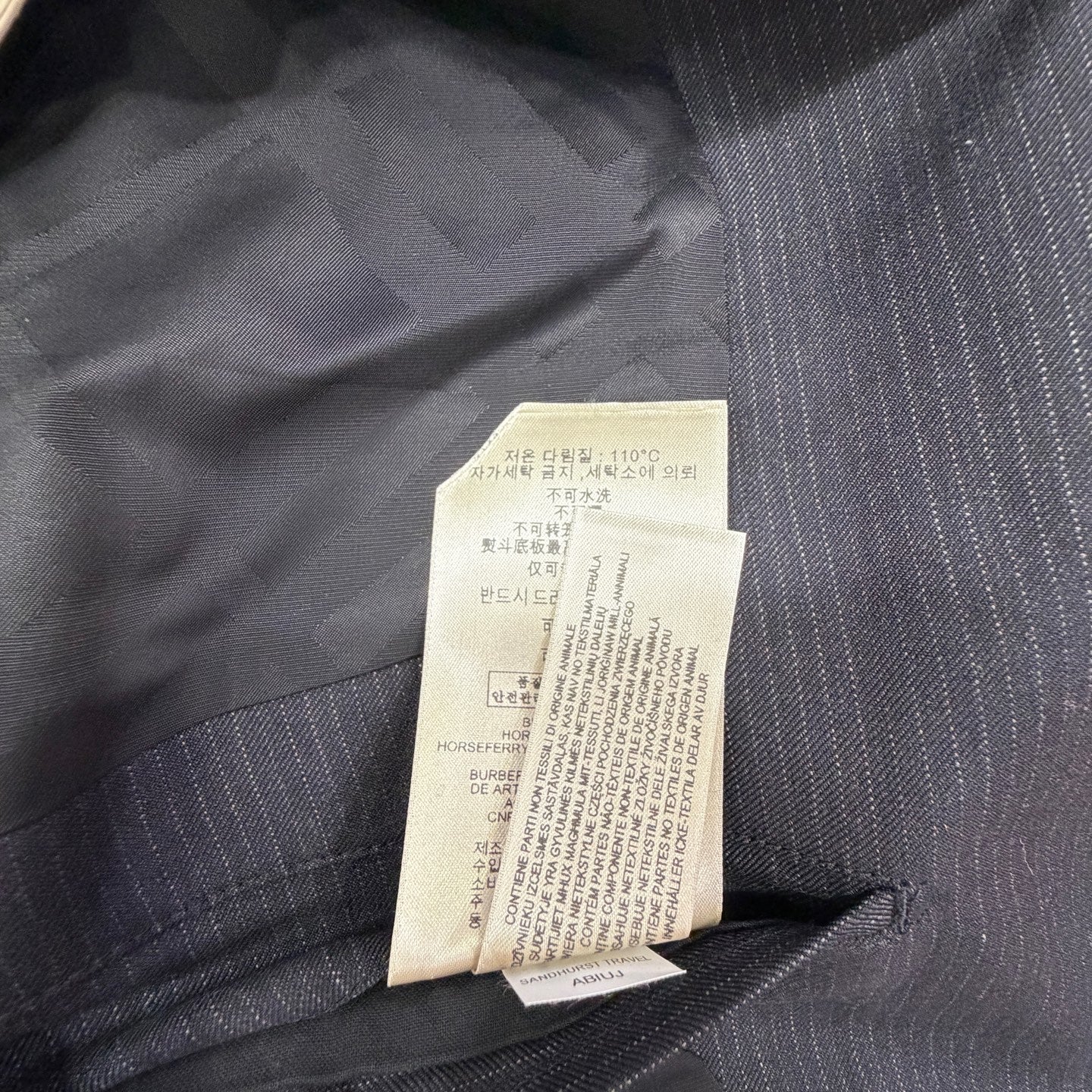 Burberry Black Suit