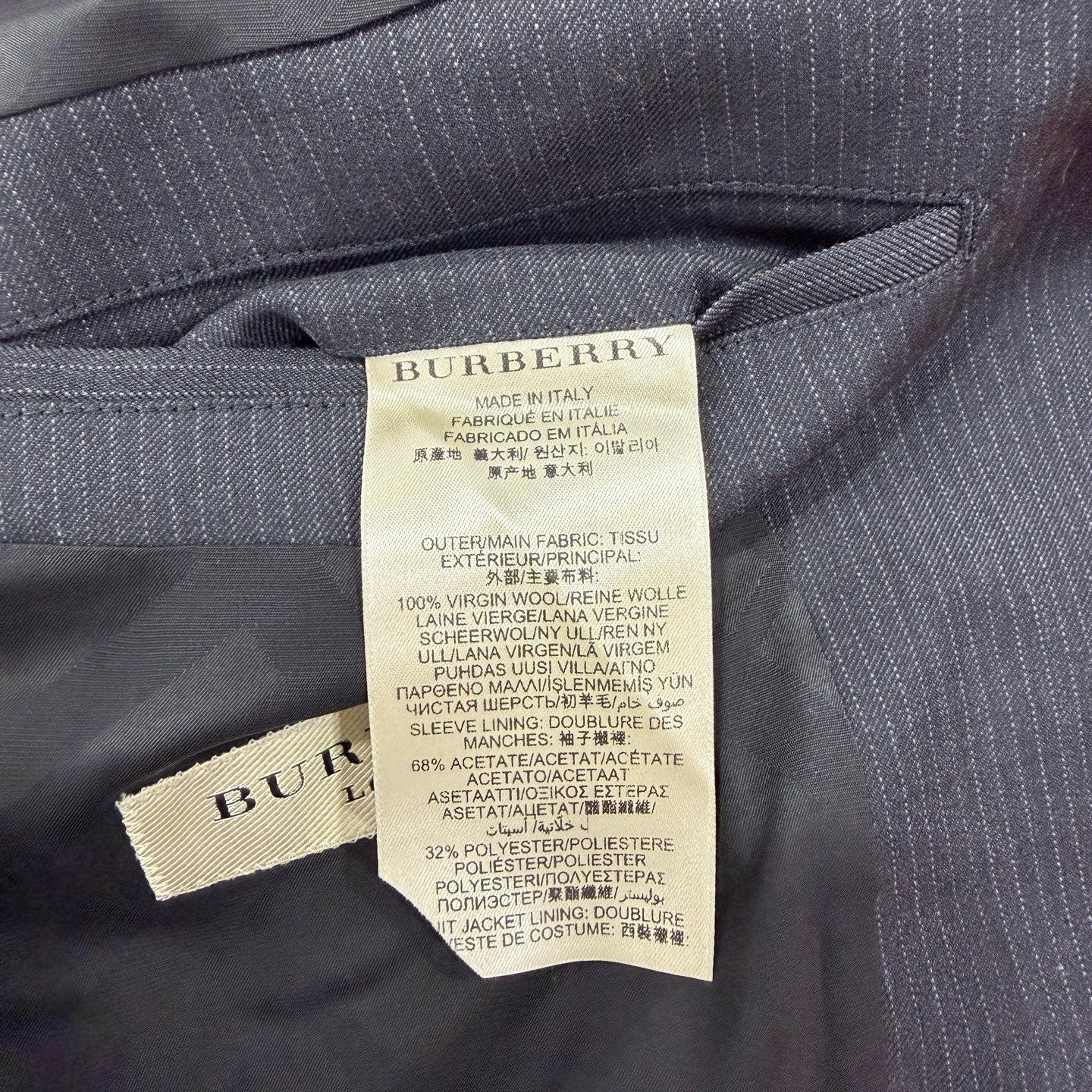 Burberry Black Suit