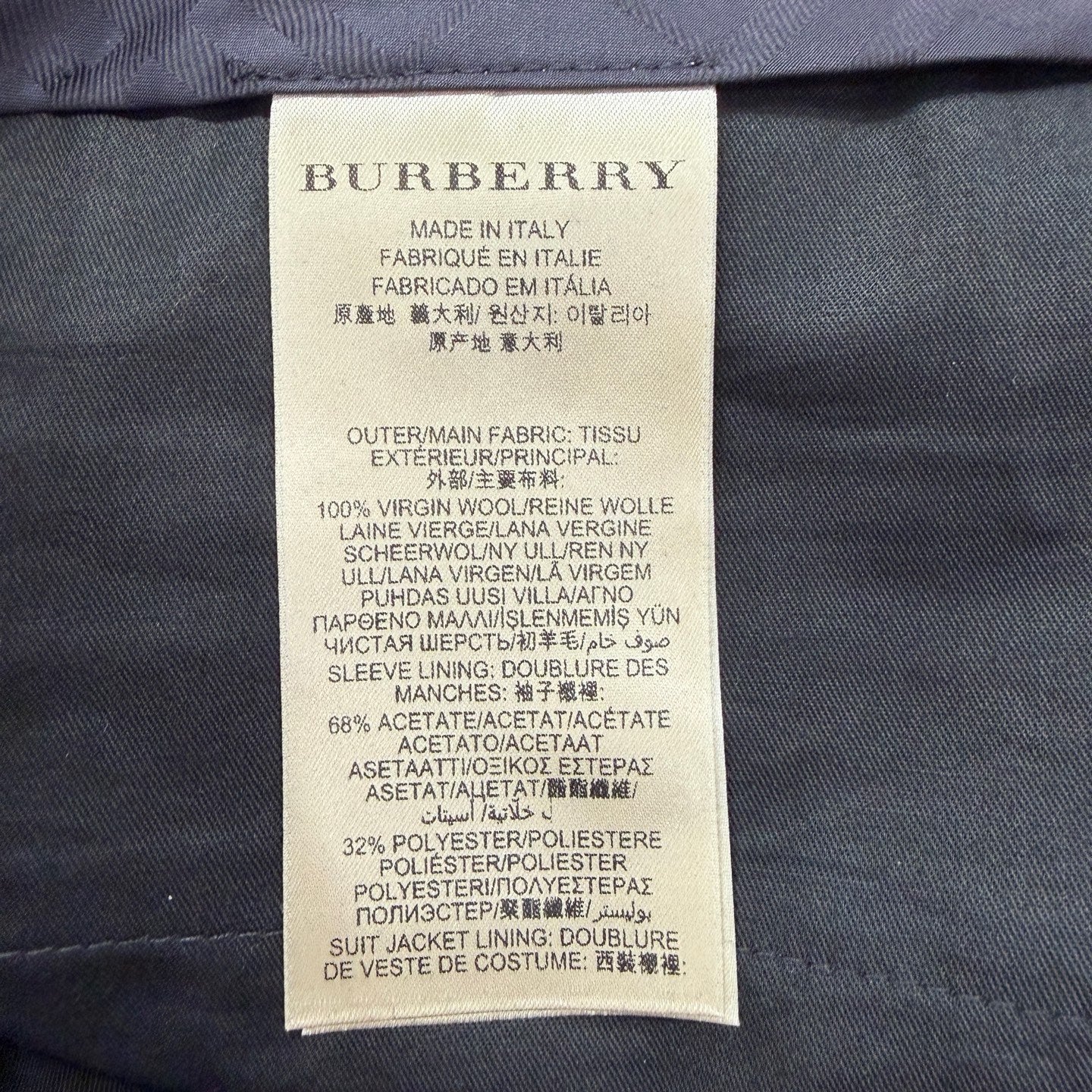 Burberry Gray Suit