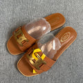 TOD'S Leather Brown Flip flop