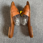 TOD'S Leather Brown Flip flop