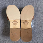 TOD'S Leather Brown Flip flop